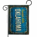 Guarderia 13 x 18.5 in. Oklahoma Vintage American State Garden Flag with Double-Sided Horizontal GU3914312